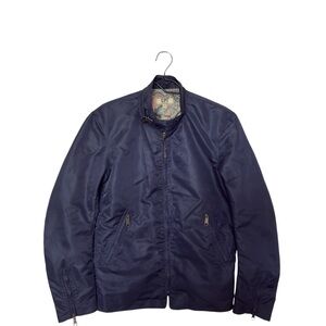 Vintage CPT By CockPit USA Small Navy Full Zip Jacket Zippered Pockets